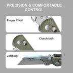 Kizer Drop Bear(Dual-screw Version) Folding Utility Knife, Clutch Lock Box Cutter EDC Pocket knife with 10PCS Razor Blades, Pocket Knives with Pocket Clip for Men Women V3619JM1