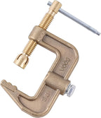 Welding Ground Clamp 500Amp G-style Solid Brass Clamping Range up to 44mm Earth Clamp For TIG/MIG/MMA Tig Welder Machines