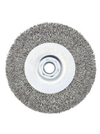 Crimped Wire Wheel Brush 4in 5/8-11 Threads Arbor for 4-1/2" Angle Grinder Metal Rust Paint Stain Removal - 1pcs