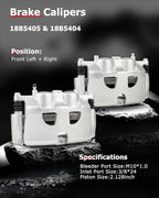 cciyu 18B5405 18B5404 Front Left & Right Brake Calipers With Bracket For Ford For F-150 2012-2016,For Ford For Lobo 2011-2013