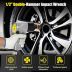231C 1/2-inch-Drive Air Impact Wrench - 300 ft-lbs High Torque, Lightweight Industrial 231c Impact Tool (5 forward and reverse gears) for Automotive & Heavy Machinery - with Ergonomic Grip