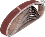 HARFINGTON 1-1/2 x 30 Inch Sanding Belts, 10 Pcs 36 Grits Aluminum Oxide Abrasive Belt Sander File Belt for Woodworking, Metal Polishing, Knife Sharpener