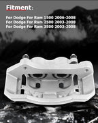 cciyu Front Right Brake Caliper Assembly w/Bracket 18-B4890 2006-2008 For Dodge For Ram 1500,2003-2008 For Dodge For Ram 2500,2003-2008 For Dodge For Ram 3500,2005-2008 For Dodge For Ram 4000