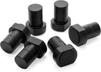 SOUJOY 6 Pack Aluminum Alloy Bench Dogs with Non-Slip Pad, 3/4" (19mm) Workbench Dog Clamps, MFT Table Stops for Woodworking & DIY Projects, Workbench Accessories, Black
