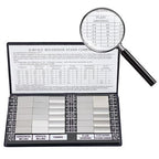 30Pcs Surface Roughness Comparator， Ra 0.05-12.5 mm Carbon Steel Roughness Test Blocks for Lathe/Machining/Manufacturing Mechanical