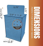 TORCHED DISPLAYS Rotating Pegboard Display… (Blue)