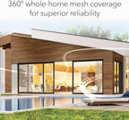 NETGEAR Orbi 770 Series Tri-Band WiFi 7 Mesh Network System (RBE773) - Router + 2 Satellite Extenders, Security Features, Up to 11Gbps, Covers up to 8,000 sq. ft., 100 Devices, 2.5 Gig Internet Port