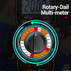 ANENG Multimeter with Backlit LCD,Ohm Volt Amp Meter,Non Contact Voltage Tester Measures DC AC Voltage,Current,NCV,Resistance,Continuity,Diodes,Electric Tools for Automotive Battery Test