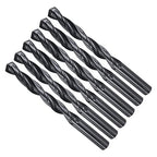 Drill Bit, 12mm Cutting Diameter, 4241 HSS Nitriding Black 118° Cutting Angle Versatile Jobber Bits - (Applications: for Drilling Plastic Wood Soft Metal), 6-Pieces