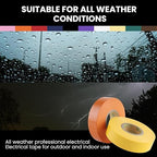 Lichamp 10-Pack Colored Electrical Tape Waterproof, 3/4 in x 66ft, Industrial Grade UL/CSA Listed High Temp Electrical Tape Colors Electric Super Vinyl, 1075C2