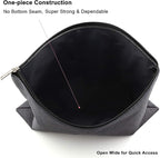 5 Pack Canvas Zipper Tool Bag Set, 13.3 x 9.4 14.4oz Heavy Duty Waterproof Multipurpose Utility Multi Tool Storage Pouch Case for Organizing and Sorting Household Tools, Spare Parts (5 Colors)