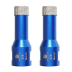 5/8 Inch Diamond Core Drill Bit for Porcelain Tile Ceramic Marble Granite Drilling,BRSCHNITT 2pcs Vacuum Brazed Diamond Hole Saw with 5/8-11 Thread (16mm 2pcs)