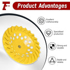 findmall 7 Inch Diamond Cup Grinding Wheel Turbo Row Grinding Wheel Angle Grinder Disc FIt for Grinder Polishing and Cleaning Stone
