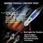 Test Light Automotive, 3-60V DC LED Digital Circuit Tester, Heavy Duty Light Tester with Voltmeter, Auto Voltage Tester Electric Probe Test Pen for Fuse, Battery, Polarity