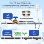 120V 2FT Self-Regulating Pre-assembled Water Pipe Heat Cable for Pipe Freeze Protection, Energy-Saving Pipe Heating Cable Keeps Water Flowing at -40°F
