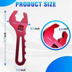 AN Hose Fitting Adjustable Wrench 3AN-12AN Lightweight Aluminum (Red-Non-Marring)
