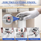 Deburring Tool for Plastic Pipe, Suitable for 6 Pipes Size from 1-1/4 to 4-Inch, Professional PVC Pipe Reamer, PVC Chamfer Tool Creates Smooth Chamfer, Achieve More Uniform Coverage and Adhesion