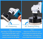 Diamond Hole Saw, 3-1/2" Hole Saw for Tiles Granite Marble Ceramic Glass Porcelain, 90mm Core Drill Bit with 5/8-11 Thread for Angle Grinders & Wet Polishers