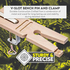 SE 3-in-1 Professional Jeweler's Saw Set - Saw Frame, 144 Blades, and V-Slot Bench Pin with Clamp - Versatile Tools for Precise Jewelry Making