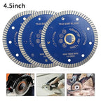 3pc/Lot 4.5 inch Diamond Blade Super Thin Diamond Turbo Saw Blade Porcelain Tile Blade for Granite Marble Ceramic Tile Cutting