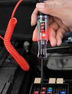 Test Light Automotive 5-90V Digital LED Light Tester with Voltage Display, Voltage Test Pen with Extended Spring Wire & Stainless Steel Probe, Circuit Tester for Car, RV, Fuse Voltage Systems (5-90V)