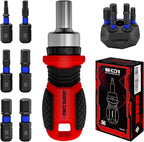 Magnetic Hex Screwdriver Set: 6 in 1 Multi Bit Drive Set with Interchangeable Ratchet Handle - Portable Repair Tool Kit for DIY Bicycle Furniture