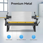 24" Box and Pan Brake 0-135°Sheet Metal Bending Brake with Removable Fingers Industrial Precision Pan for Carbon Steel, Aluminum, Copper