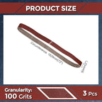 3 Pcs Sanding Belts 2 x 72 Inch 100 Grit Aluminum Oxide Abrasive Sandpaper for Belt Sander Metal Grinding Wood Working Weld Rust Removal
