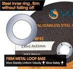 S SATC Die Grinder Cut Off Wheel 9 Inch 25PCS Cut Off Wheels Fit Angle Grinder Air Tool 9” x .075” x 7/8”