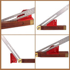 Aluminum Alloy Bevel Gauge Block, Universal Angle Finder for Router and Table Saw Woodworking Angles for 1:6, 1:7, 1:8 Miter Angles of 15°, 22-1/2°, 30°, 36° and 45°