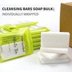 200 Pack 0.5oz Small Soap, Mini Dial Cleansing Bars Soap Bulk Travel Size, Individually Wrapped Toiletries Amenities for Hotel, Airbnb, Shelter, Camping and Travel