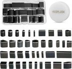 40 Pieces Leather Hole Punch Tool, Multiple Shapes Hole Punch Set for Belts, Leather Cutting Dies Kit with Storage Case & Mat, Hollow Punch Cutter Tool for Handmade DIY Crafts