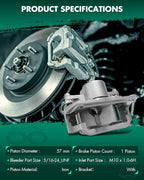 SCITOO Front Left Brake Caliper With Bracket 18B5000 Compatible For Ford For Fusion 06-12,For Lincoln For MKZ 07-12,For Lincoln For Zephyr 06,For Mazda 6 06-13,For Mercury For Milan 06-11
