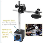 Dial Indicator with Magnetic Base and Point Precision Inspection Set, Dial Test Indicator Precision Measuring Gauge Tools Kit, Long Arm 0-1" Tester Gage Gauge 0.001"