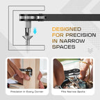 Right Angle Screwdriver Set: Mini Ratchet Screwdriver with Low Profile Offset Handle, Tamper Proof Torx, Hex Bits, Square Drive Bit, EDC Tool Set for Tight Spaces, Christmas Gifts for Men Dad Husband