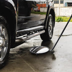Under Vehicle Inspection Mirror,12 Inch Convex Search Mirror with Adjustable Telescoping Handle and Mirror Angle for Security Check Under Cars, Trucks, Equipments, Over Shelves and Corners