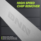 DNA MOTORING 17in Bi-Ground Teeth Hand Saw, Universal Hand Cut Saw for Wood, Pruning & Trimming Branches, Garden, Camping, Lawn, w/TPR Handle