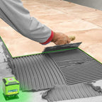 Floor Laser Level for Tile, Huepar 360° Self Leveling Laser Square Level Tile Laying (±1/13 in. at 33 ft) - Floor Laser for Tile Installation/Floor Alignment/Wallpaper - FL360G