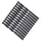 Drill Bit, 23/64" Cutting Diameter, 4241 HSS Nitriding Black 118° Cutting Angle Versatile Jobber Bits - (Applications: for Drilling Plastic Wood Soft Metal), 12-Pieces