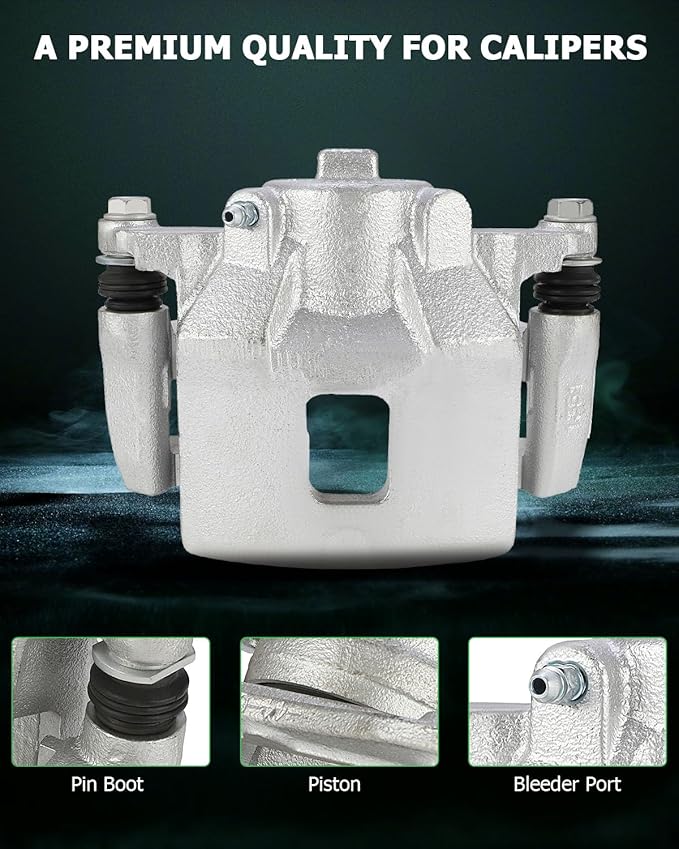 SCITOO Front Left+Right Brake Calipers With Bracket 18B4881 18B4880 Compatible For Chevrolet Cobalt 2005-2010 For Pontiac G5 2007-2009 For Pontiac Pursuit 2005-2006