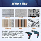 Carbide Drill Bit Set - Dry Drill Bit Set for Masonry, Concrete, Bricks, Wood, Plastic etc(8MM*10 Quick-fit Shank)