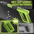 Manual Mini Steel Nail Gun Kit with Nailers Adjustable Speed Fastening Tool Portable Handheld Concrete Nailer Gun for Drywall, Steel, Woodworking & DIY Projects