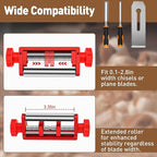Chisel Sharpening Jig with Diamond Sharpening Stone 400# 1000# Grit, Wood Honing Guide for Chisels and Planes Width 0.1" to 2.8" with Sharpening Angle Fixture, Angle Gauge from 10° to 45°