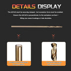 Drill Bit, #55 Cutting Diameter, 4341 HSS Gold Finish 118° Cutting Angle Number Jobber Bits - (Applications: for Drilling Soft Metal Plastic Wood), 5-Pieces
