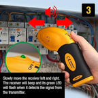 allsun AC 200-240V Circuits Fuses Breaker Non-Contact Voltage Sensor Locate AC Circuits/Fuses Socket Plugs Lamp Outlet Adapters