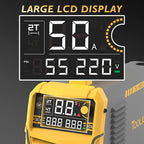 TOOLIOM Plasma Cutter, Non Touch Pilot Arc, Large LED Display 50 Amps Cutter Machine with 110/220V Dual Voltage, IGBT Maximum 3/4 Inch Clean Cut DC Inverter Cutting Machine