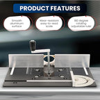 Elestoria Aluminum Router Table Insert Plate (Black)