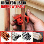 SHALL 4-Piece Tubing Cutter Set, 1/4’’ to 2’’OD Heavy Duty Copper Pipe Cutter, 1/8’’ to 7/8’’ Mini Tube Cutter, Deburring Tool & Inner Outer Pipe Reamer for Copper, Aluminum, Stainless Steel, PVC Pipe