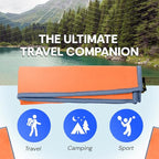 Backpacking Ultralight Quick Dry Microfiber Soft Fast Drying Hand and Face Towel Wash Cloth Camping Yoga Hiking Active Lifestyle Small (Orange, Small)