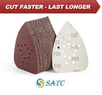 S SATC Mouse Sander Sandpaper 50PCS Mouse Sanding Pads 12 Holes Hook and Loop Sandpaper 60 Grit Detail Palm Sand Paper